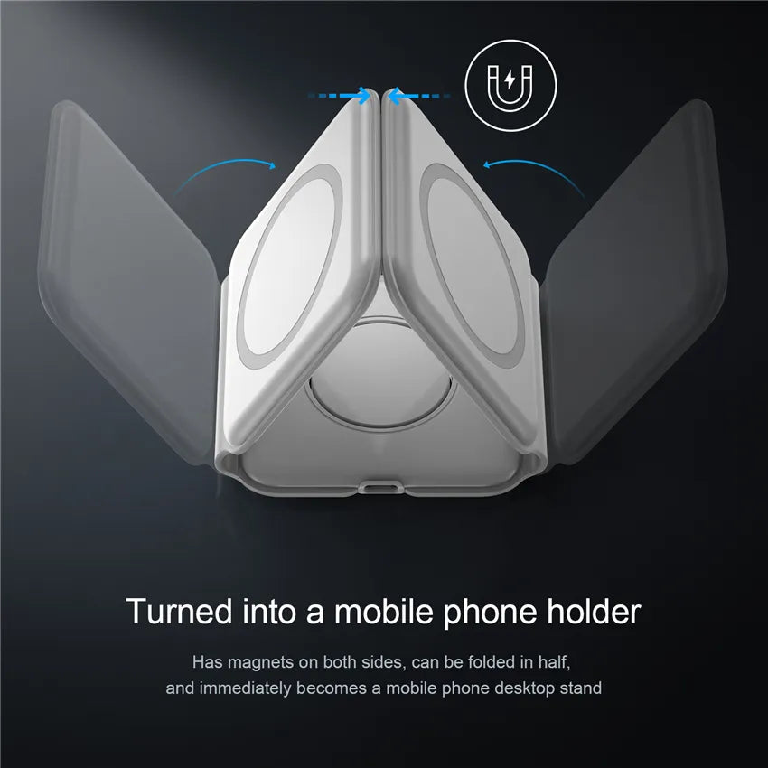 3 in 1 Wireless charger Foldable 15W