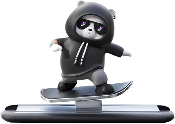 Funny Skateboard Bear Car Dashboard