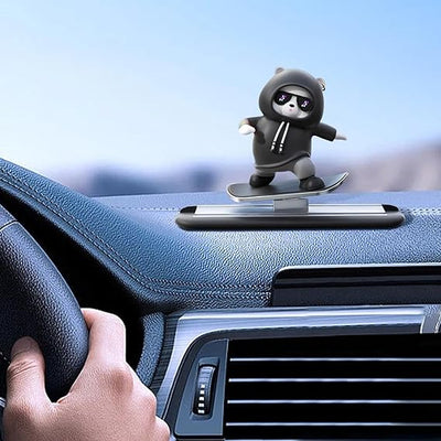 Funny Skateboard Bear Car Dashboard