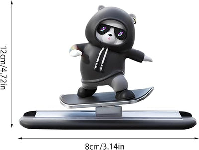 Funny Skateboard Bear Car Dashboard